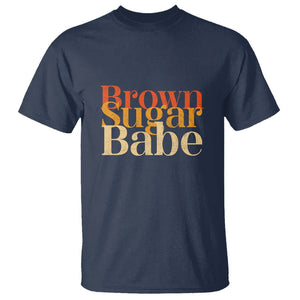 Brown Sugar Babe Proud Black History Women Pride Juneteenth T Shirt TS01 Navy Printyourwear