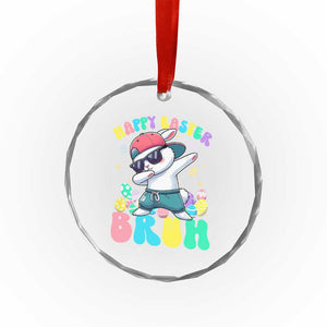 Bruh Easter Crystal Glass Ornament Funny Bunny Dab Rabbit Dance TS10 Print Your Wear