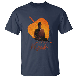 Buddhism T Shirt Happy Vesak Buddha Zen Yoga TS09 Navy Printyourwear