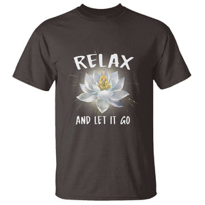 Buddhism T Shirt Relax Let it Go Monk Zen Lotus TS09 Dark Chocolate Printyourwear