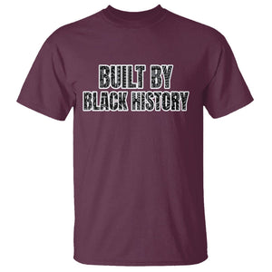 Built by Black History T Shirt TS02 Maroon Printyourwear