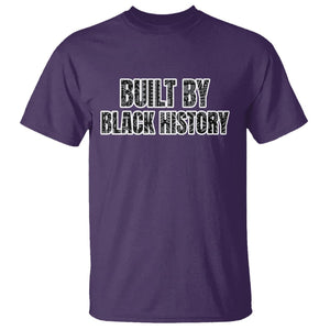 Built by Black History T Shirt TS02 Purple Printyourwear