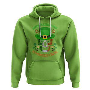 Bull Dog Skull Hoodie Shenanigans Coordinator St Patrick's Day TS02 Lime Printyourwear