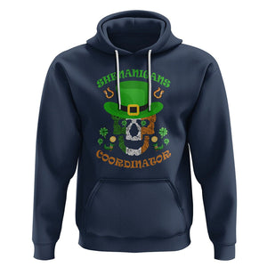 Bull Dog Skull Hoodie Shenanigans Coordinator St Patrick's Day TS02 Navy Printyourwear