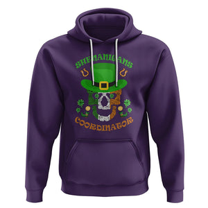 Bull Dog Skull Hoodie Shenanigans Coordinator St Patrick's Day TS02 Purple Printyourwear