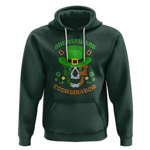 Bull Dog Skull Hoodie Shenanigans Coordinator St Patrick's Day TS02 Dark Forest Green Printyourwear