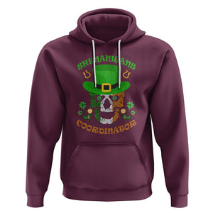 Bull Dog Skull Hoodie Shenanigans Coordinator St Patrick's Day TS02 Maroon Printyourwear