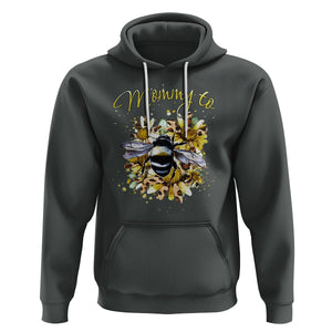 Bumblebee New Mom Hoodie Mommy To Be Pregnancy Announcement First Mother's Day TS02 Dark Heather Printyourwear