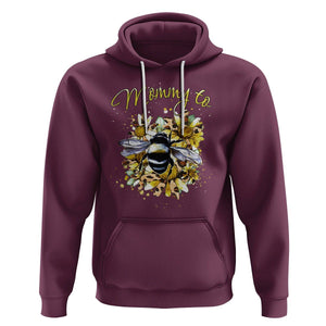 Bumblebee New Mom Hoodie Mommy To Be Pregnancy Announcement First Mother's Day TS02 Maroon Printyourwear