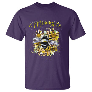 Bumblebee New Mom T Shirt Mommy To Be Pregnancy Announcement First Mother's Day TS02 Purple Printyourwear