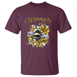 Bumblebee New Mom T Shirt Mommy To Be Pregnancy Announcement First Mother's Day TS02 Maroon Printyourwear