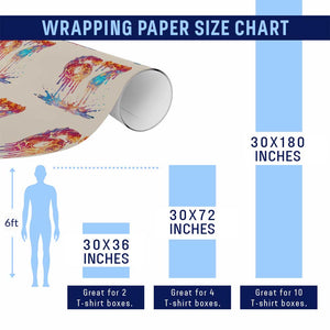 Burning Six Seven Wrapping Paper Roll Drip Fire Flame Meme TS12 Print Your Wear