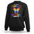 Butterfly Autism Sweatshirt It's Not A Disability It's A Different Ability Spectrum Rainbow Infinity TS02 Black Printyourwear