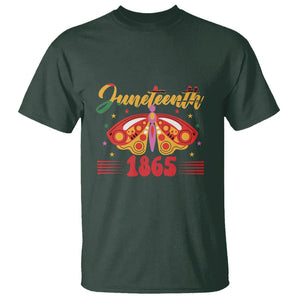 Butterfly Theme T Shirt Juneteenth 1865 TS01 Dark Forest Green Printyourwear