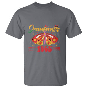 Butterfly Theme T Shirt Juneteenth 1865 TS01 Charcoal Printyourwear