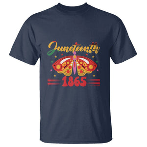 Butterfly Theme T Shirt Juneteenth 1865 TS01 Navy Printyourwear