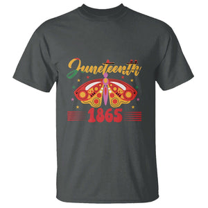 Butterfly Theme T Shirt Juneteenth 1865 TS01 Dark Heather Printyourwear