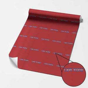 Cabo Verde Flag Cabo Verdean Pride Wrapping Paper Roll TS14 Red Print Your Wear