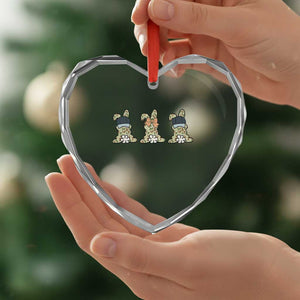 Camo Easter Bunny Heart Crystal Glass Ornament Funny Hunter Easter Gift TS12 Print Your Wear