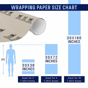 Camo Easter Bunny Wrapping Paper Roll Funny Hunter Easter Gift TS12 Print Your Wear