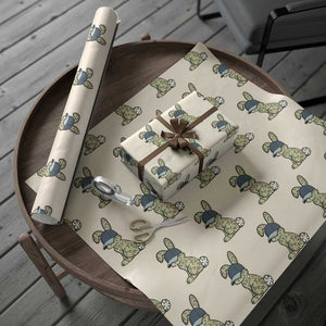 Camouflage Bunny Wrapping Paper Roll Funny Hunter Easter Gift TS12 Beige Print Your Wear