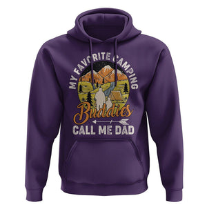 Camping Dad Hoodie My Favorite Camping Buddies Call Me Dad Vintage Father's Day TS02 Purple Print Your Wear