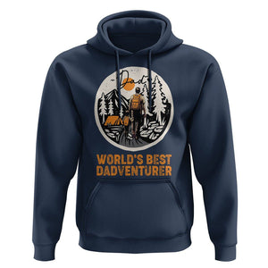 Camping Dad Hoodie World's Best Dadventure Outdoor Nature Lovers Father's Day TS02 Navy Print Your Wear