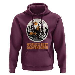 Camping Dad Hoodie World's Best Dadventure Outdoor Nature Lovers Father's Day TS02 Maroon Print Your Wear