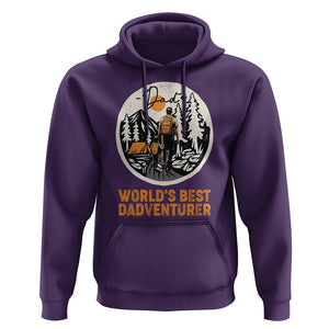 Camping Dad Hoodie World's Best Dadventure Outdoor Nature Lovers Father's Day TS02 Purple Print Your Wear