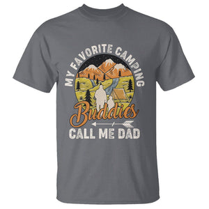 Camping Dad T Shirt My Favorite Camping Buddies Call Me Dad Vintage Father's Day TS02 Charcoal Print Your Wear