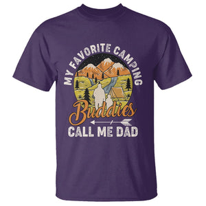 Camping Dad T Shirt My Favorite Camping Buddies Call Me Dad Vintage Father's Day TS02 Purple Print Your Wear