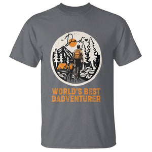 Camping Dad T Shirt World's Best Dadventure Outdoor Nature Lovers Father's Day TS02 Charcoal Print Your Wear