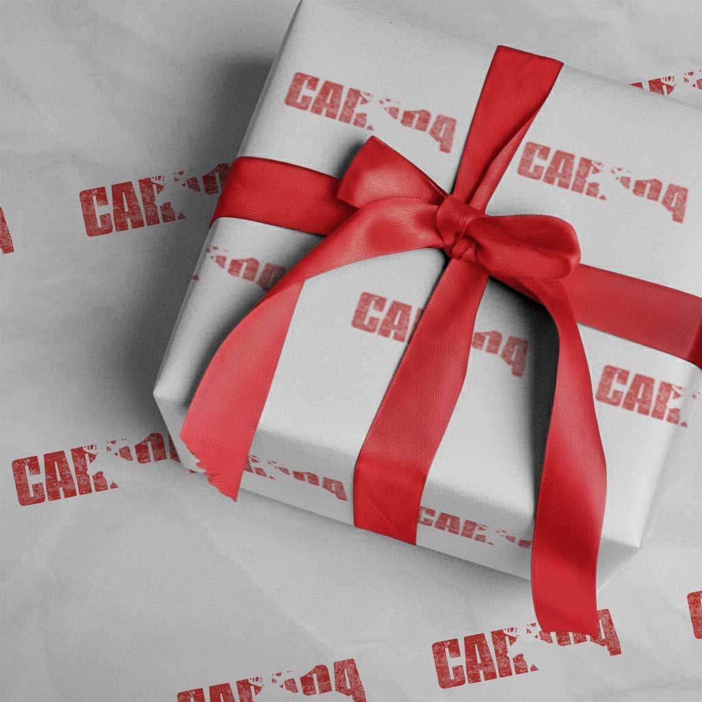 Canada Moose Wrapping Paper Roll Canadian Pride TS10 White Print Your Wear