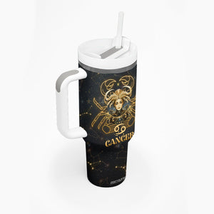 Cancer Zodiac Tumbler With Handle Celestial Constellation Astrology Horoscope Galaxy TB02 Printyourwear