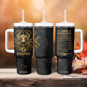 Cancer Zodiac Tumbler With Handle Celestial Constellation Astrology Horoscope Galaxy TB02 Printyourwear