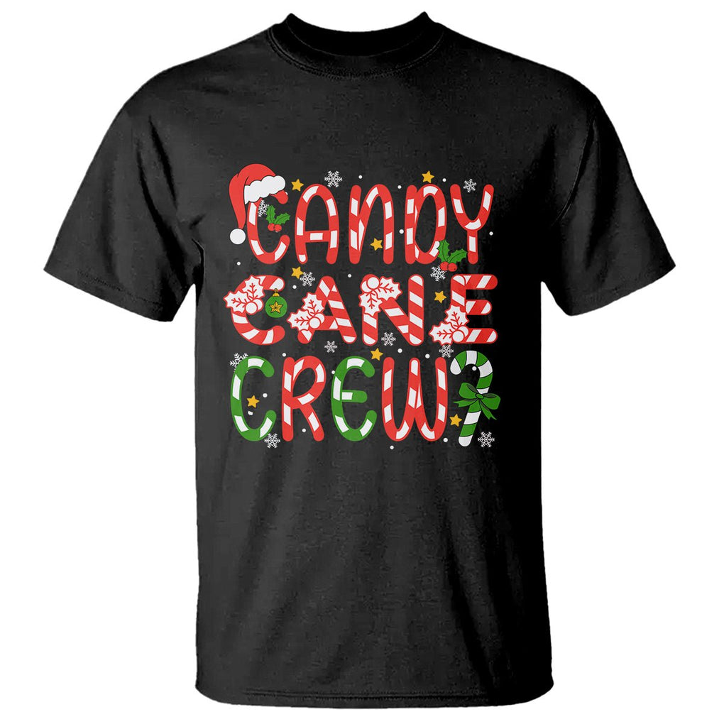 Candy Cane Crew Friend Squad Matching Christmas T Shirt TS09 Military Green Printyourwear