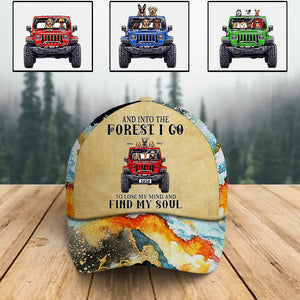 Personalized JP Cap, And Into The Forest I Go To Lose My Mind And Find My Soul CTM Classic Cap Universal Fit Custom - Printyourwear