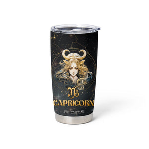 Capricorn Zodiac Tumbler Cup Celestial Constellation Astrology Horoscope Galaxy TB02 Printyourwear