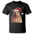 Capybara Christmas T Shirt Funny Santa Capy Meme Xmas Vibe TS02 Black Printyourwear