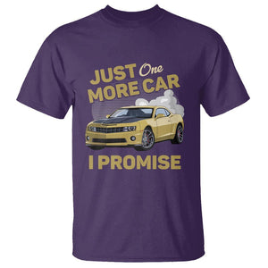 Car Lover T Shirt Just One More Car I Promise Racing TS11 Purple Print Your Wear