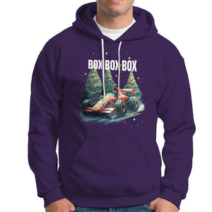 Car Racing Christmas Box Box Box Xmas Tree Colorful Light Hoodie TS09 Purple Printyourwear