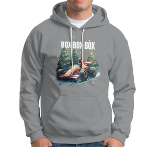 Car Racing Christmas Box Box Box Xmas Tree Colorful Light Hoodie TS09 Sport Gray Printyourwear