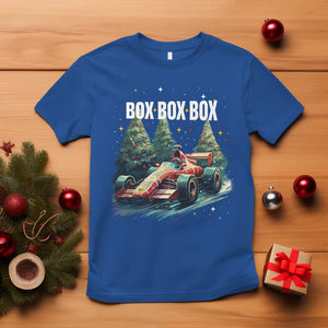 Car Racing Christmas Box Box Box Xmas Tree Colorful Light T Shirt TS09 Royal Blue Printyourwear