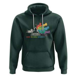 Cat Autism Hoodie Seeing The World Form A Different Angle TS01 Dark Forest Green Printyourwear