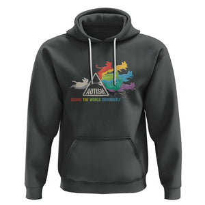 Cat Autism Hoodie Seeing The World Form A Different Angle TS01 Dark Heather Printyourwear