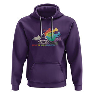 Cat Autism Hoodie Seeing The World Form A Different Angle TS01 Purple Printyourwear