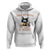 Cat & Book Lover Hoodie Easily Distracted By Cats And Books Funny Black Cat Meme TS02 White Printyourwear