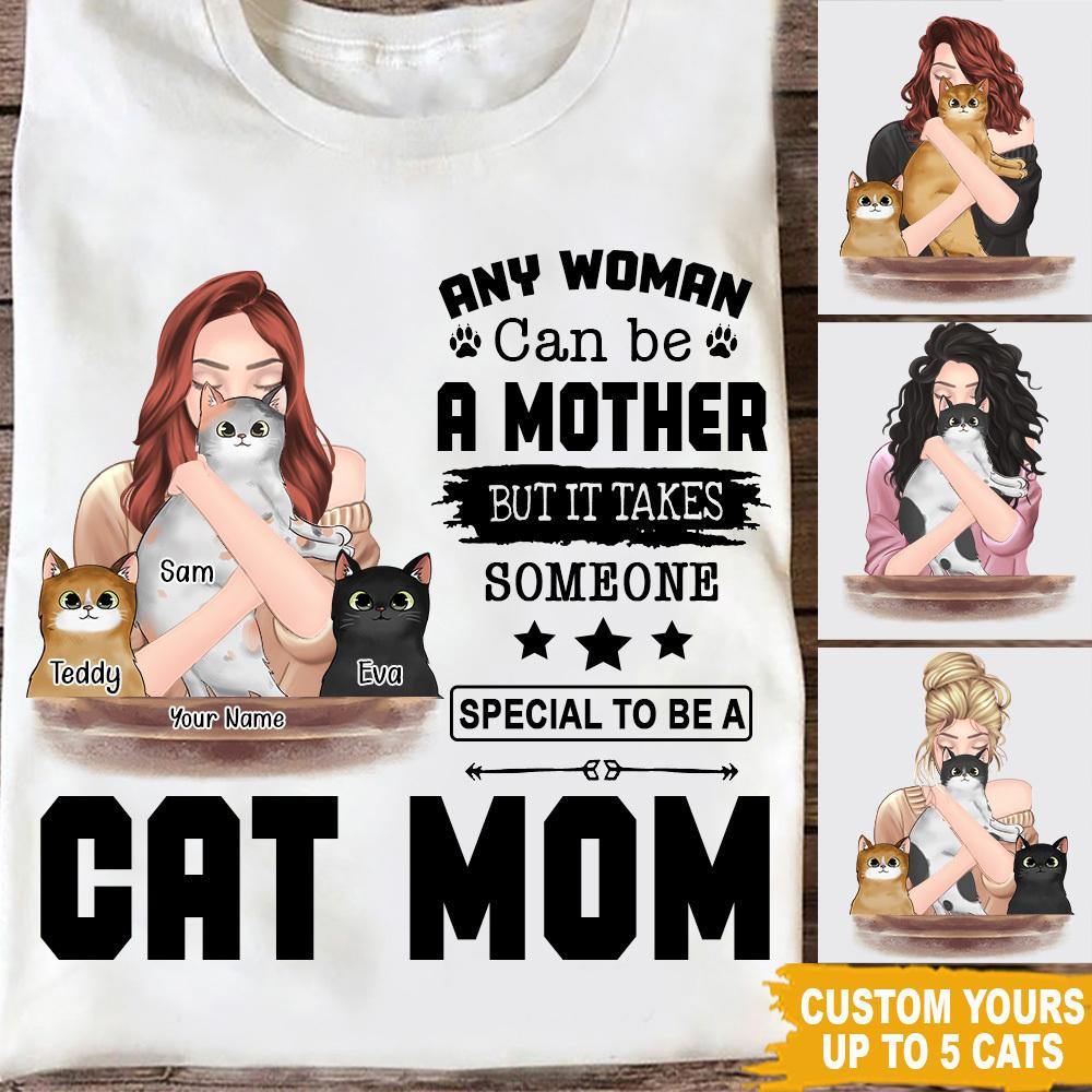 Personalized T Shirt It Takes Someone Special To Be A Cat Mom CTM Youth Custom - Printyourwear