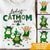 Personalized St Patricks Day Cat T Shirt Luckiest Cat Mom Ever CTM Youth Custom - Printyourwear