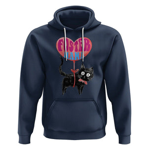 Cat Mom Hoodie Foster Cat Mama Black Cat Doodle TS02 Navy Printyourwear